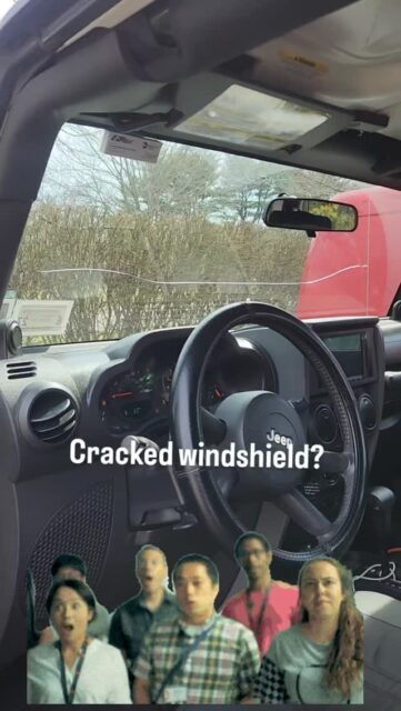 Cracked windshields? No problem 😊.